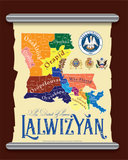 Map of Colonial Louisiana Posts, Districts & Parishes