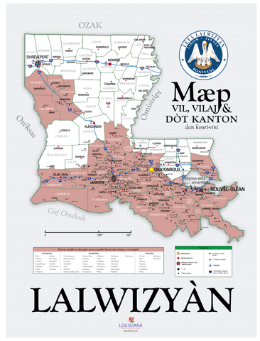 Modern Louisiana Political Map