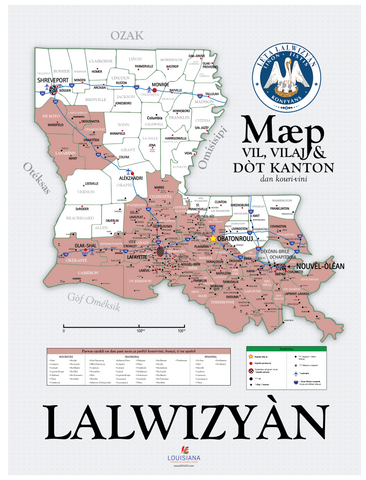 Modern Louisiana Political Map – MAGAZIN LHCV